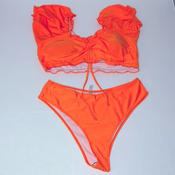 SHEIN Other - SHEIN ORANGE🧡🍊2-PIECE BATHING SUIT Size L NWOT